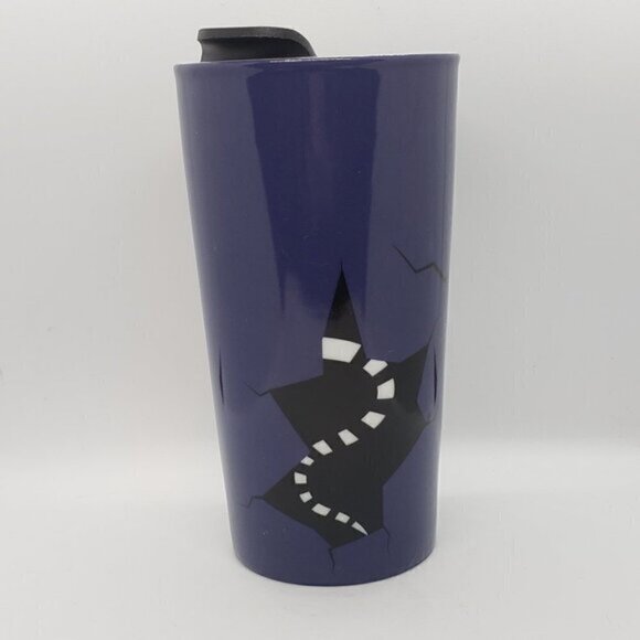 David's Tea Purple Halloween Ceramic Travel Cup - Picture 3 of 11